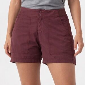REI Co-op Burgundy Hiking Shorts Womens Size 4 Outdoor Regular Fit